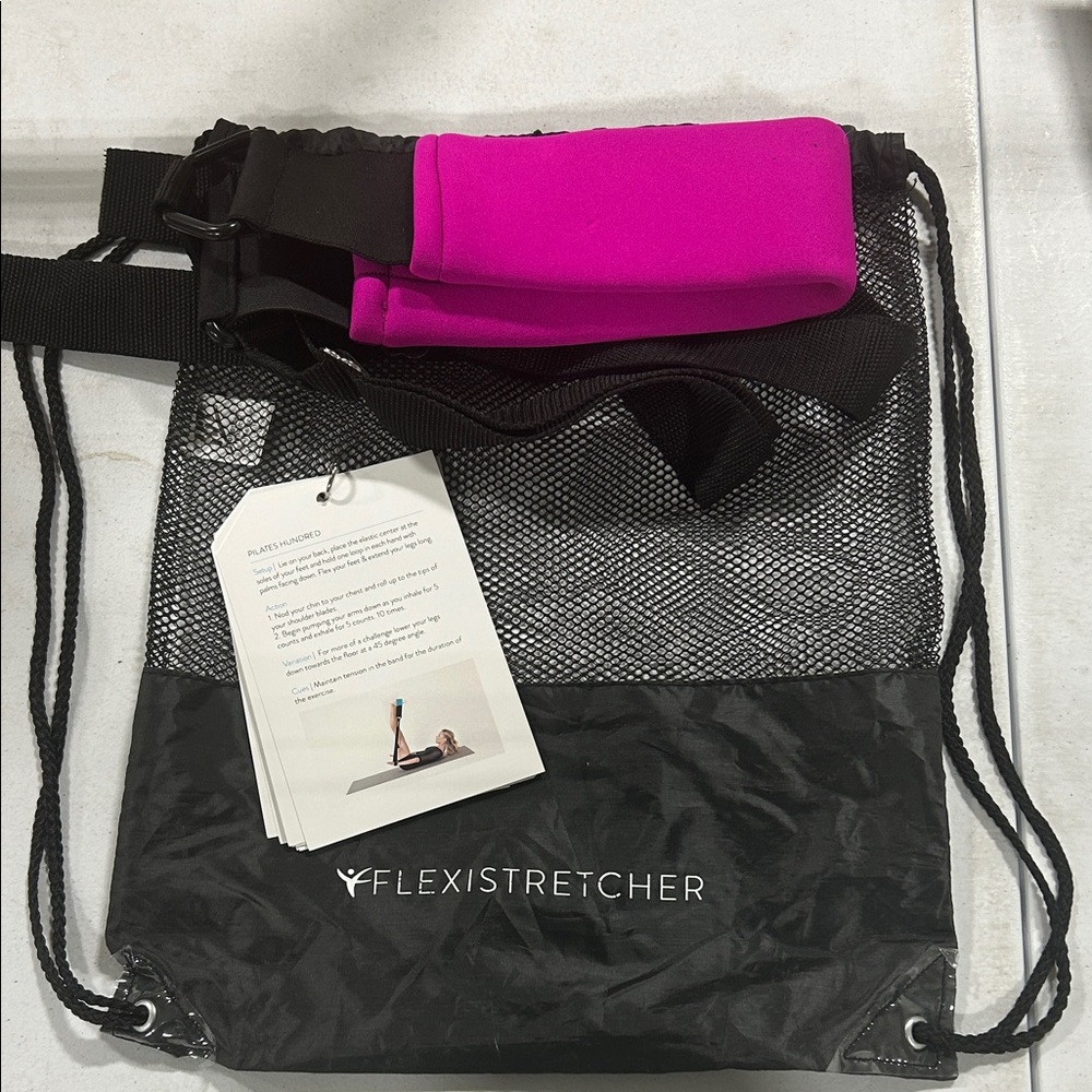 Flexistretcher Pink and Black Stretching Strap